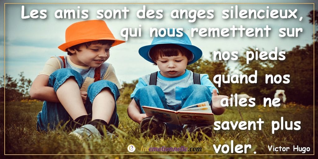 les amis sont des anges silencieux victor hugo citation intelligence emotionnelle intemotionnelle